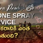 Agricultural drone spraying cost per acre and benefits for paddy chilli cotton farmers in Andhra Pradesh 2026